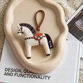 Handmade Wool Felt Horse Bag Charm, Custom Pony Car Mirror Hanging, Cute Equestrian Gift for Her, Purse Accessory