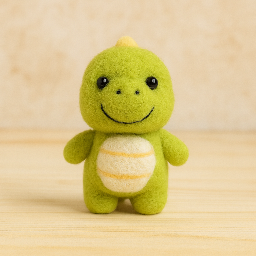 Needle Felting Dinosaur Tutorial Video – DIY Wool Felt Dino Pattern, Beginner Friendly, Instant Download