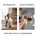 Custom Felted Dog Ornament – Personalized Pet Portrait, Handmade Memorial Gift